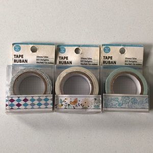 Decorating Scrapbook DIY Crafting Tape Set of 3